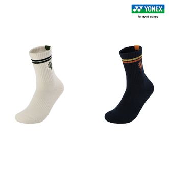 尤尼克斯（YONEX）  袜子 运动袜  24SS环保系列 抗菌消臭中筒  19215NCR （男款）