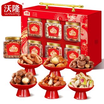 沃隆  罐装坚果 扁桃仁 腰果 1.55kg沃福金礼