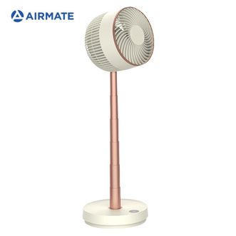 艾美特（AIRMATE）伸缩折叠扇桌面无线充电台式落地便携无线usb宿舍家用办公电风扇长续航小风扇 优雅米金 CA18-RD49