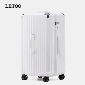 Letoo  2308 大容量行李箱拉杆旅行箱学生密码箱拉链款 30寸摩卡白