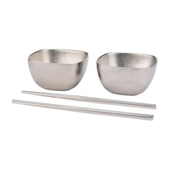 希诺（heenoor）  纯钛碗筷套装家用送礼餐具便携高档餐具结婚回礼情侣新款礼盒