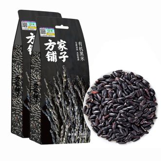 方家铺子 有机黑米500g/米砖*2 方家铺子 有机黑米500g/米砖*2