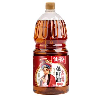 仙餐 小榨浓香菜籽油1.8L 物理压榨 非转基因四川风味食用油
