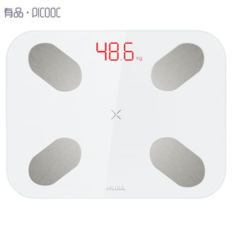 有品/PICOOC  蓝牙体脂秤智能体重秤家用脂肪秤 称体重脂肪测量仪健康秤人体秤体脂称电子秤Mini Pro2