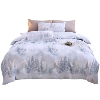 悠梦嘉居  超柔全棉磨毛四件套3500克 100%高支高密全棉 柔软细腻舒适抗菌 秋居