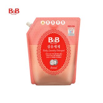 B&B  婴幼儿去污洗涤剂新生儿专用衣物清洁 洗衣液 补充装 800ml