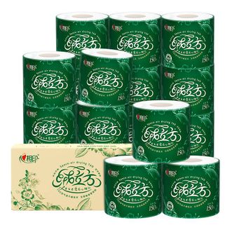 心相印  卷纸绒立方系列有芯3层150节*16卷柔厚新升级可冲散