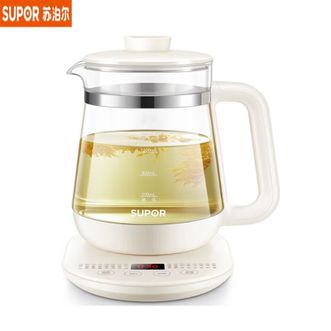苏泊尔（SUPOR）  养生壶SW-15YJ11B 煮茶壶恒温水壶多功能花茶壶泡茶壶养身壶烧茶壶办公室用 316L不锈钢双层壶体1.5L搅拌熬煮