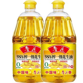 鲁花  5S压榨一级花生油1.8Lx2 特香纯正食用油