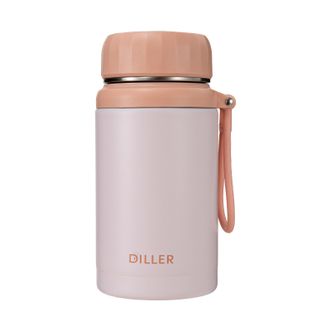 迪乐贝尔/DILLER  304不锈钢保温杯 便携提手 含茶漏茶水分离 1000ML