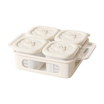 英氏（YEEHOO）  兔乐多功能辅食盒4分格