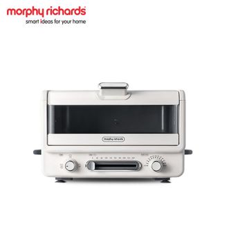 摩飞 /Morphy Richards  MR8800 小魔箱电烤箱家用小型烘焙煎烤一体多功能锅台式烧烤机蛋糕烤箱 【12L上烤下煎】椰奶白