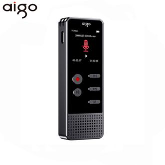 爱国者（aigo）  录音笔R3377【黑色-64G】 一键录音声控录音专业高清远距降噪录音器 学习培训会议办公设备