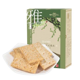 雅觅  亚麻籽千层酥280g  日常代餐 食养零食