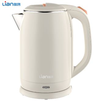 联创/Lian  2L电水壶电热水壶 双层保温防烫304不锈钢内胆暖水壶家用电器烧水壶电开水壶DF-EP1526M