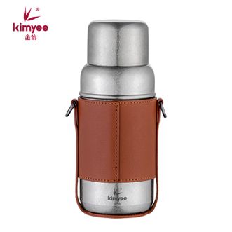 金怡（Kimyee）  纯钛保温杯450ml大容量真空焖茶杯 户外旅行泡茶杯抗菌抑菌长效保温水杯 886