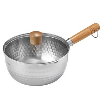 炊大皇（COOKER KING）  日式雪平锅不锈钢无涂层小奶锅汤锅煮面锅20cm NG20XP
