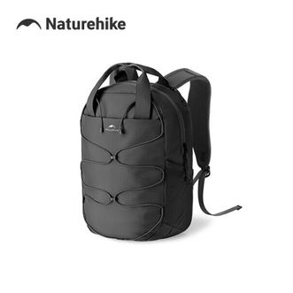 Naturehike  挪客氧Glam通勤差旅包休闲双肩包户外旅行大容量背包配独立电脑包 太空黑/20L