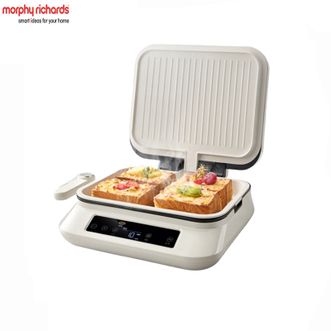摩飞 /Morphy Richards  电饼铛MR8601A【白色】 超耐磨0氟钛瓷 电饼档家庭用早餐机 上下可拆加大加深电煎饼锅电烤盘