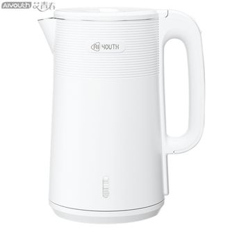 艾青春  2L电水壶电热水壶烧水壶 双层防烫暖水壶家用电器电开水壶AI-DSH806白色