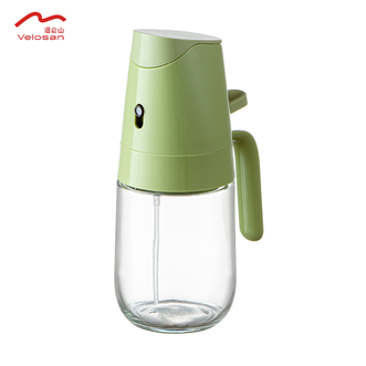 温仑山  喷倒两用油壶300ML容量喷雾化油瓶调料瓶谷佳喷油壶1AA40300T003-绿色