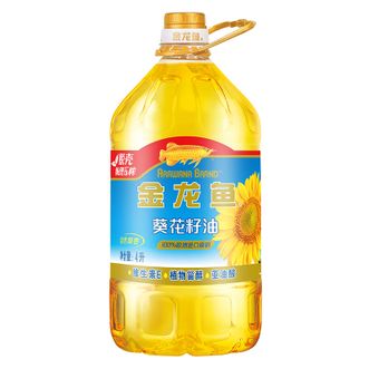 金龙鱼  自然葵香葵花籽油 4L 物理压榨食用油
