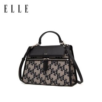 Elle  经典老花凯莉包 秋冬手提包单肩包 通勤百搭包 24095