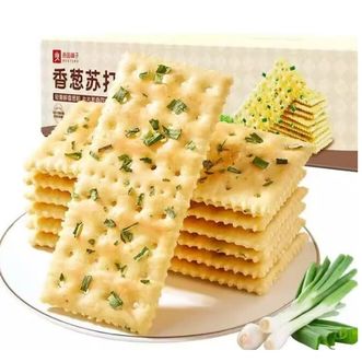 良品铺子   香葱苏打饼干无蔗糖咸味薄脆饼干休闲办公室零食小吃