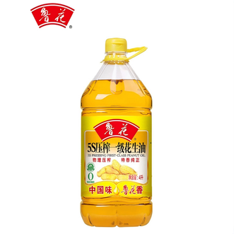 鲁花  花生油 5S压榨一级 4L  地道原料 成就品质好油