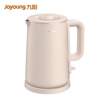九阳/Joyoung  热水壶电水壶1.7L无缝双层防烫304不锈钢家用开水壶 K17FD-W6152