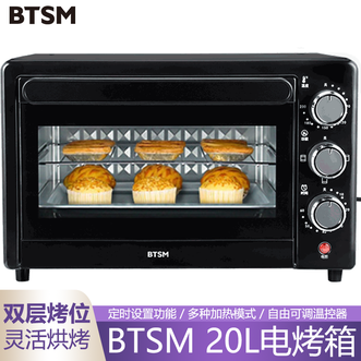 BTSM  电烤箱20L容量家用烘焙箱多功能烘烤箱烤蛋糕烤面包箱灵活烘烤