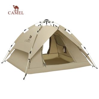 骆驼/Camel  户外露营 双层全自动帐篷 自动弹开液压帐篷（220*200*135cm）