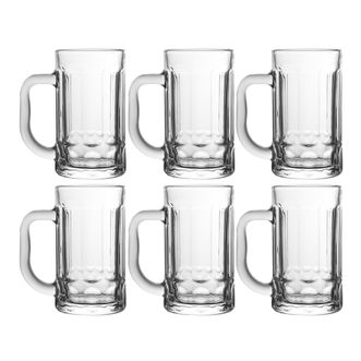 CLITON  带把啤酒杯410ml*6只CL-JB27