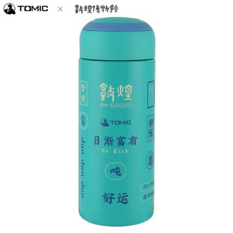 特美刻TOMIC 敦煌联名保温杯【妙音青竹 370ML】便捷随行杯316不锈钢水杯赢杯高颜值复古男女杯子