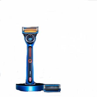吉列(Gillette)剃须刀手动labs热感布加迪跑车联名款1刀架2刀头+充电底座+官方车模