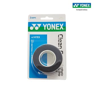 尤尼克斯（YONEX）  手胶 AC147EX 羽毛球拍网球拍手胶 吸汗带yy 亮黑色