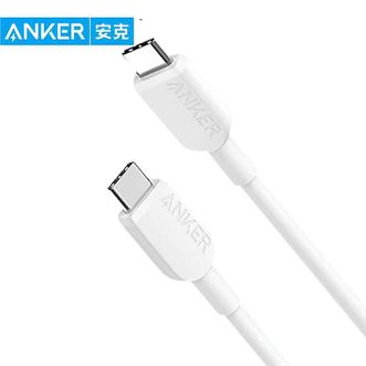 安克  双头type-c快充线适配苹果iphone16 15 华为小米手机笔记本 【60W快充丨C-C丨1.8米丨白】