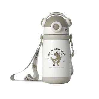 贝易/BEIE  贝易/BEIE 音乐家系列儿童保温杯 背带款 440ml 绿恐龙