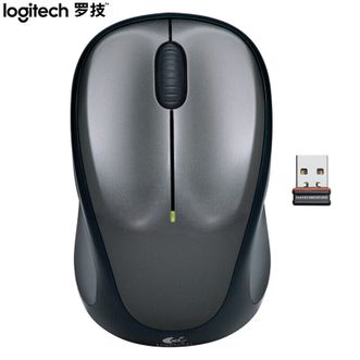 罗技/Logitech  M235 鼠标 无线鼠标 办公鼠标 对称鼠标 黑色 带无线2.4G接收器