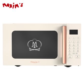 马克西姆MAXIM'S DE PARIS  25L微波炉360°转盘加热智能菜单 微波杀菌营养解冻热饭热菜热奶电热炉快捷电炉电烤箱MKA152（卡西斯）晚宴白