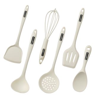 拜格（Bayco）  硅胶炒菜锅铲厨具套装汤勺煎铲漏勺饭勺打蛋器六件套 BC4752