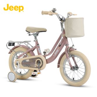 Jeep  吉普儿童自行车脚踏车复古单车辅助轮男女宝宝童车茉莉14寸