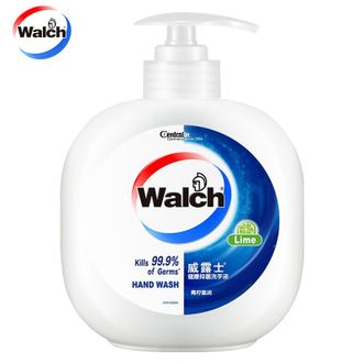 威露士（Walch）  健康抑菌洗手液（青柠味）480ml 有效抑菌99.9%  健康呵护温和清洁洗手液