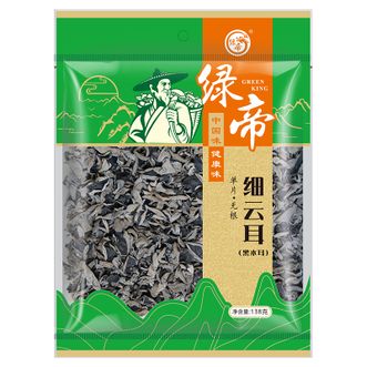 绿帝  细云耳138g 朵型完整炒菜凉拌木耳袋装