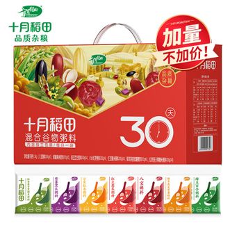十月稻田 30天混合谷物粥料 礼盒装6斤(30*100g) 十月稻田 30天混合谷物粥料 礼盒装6斤(30*100g)