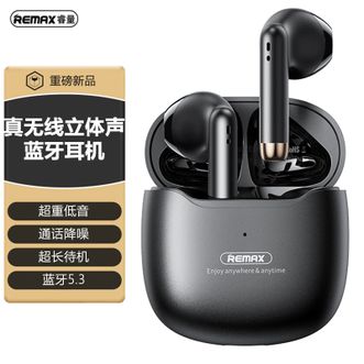 睿量（REMAX）  棉花糖真无线立体声音乐通话蓝牙耳机半入耳迷你运动游戏通话降噪 砂岩黑