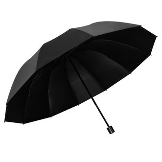 红叶  三折PG黑胶伞2813  颜色随机