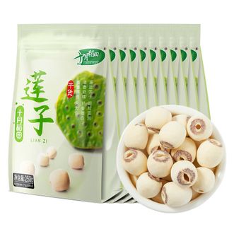 十月稻田  去芯磨皮白莲子250g*10袋装