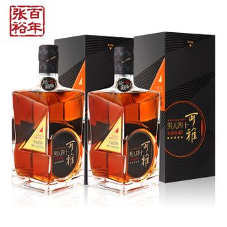 张裕/Changyu  可雅白兰地 珍藏五星金奖白兰地 洋酒一级500ml*2瓶装（附礼袋）