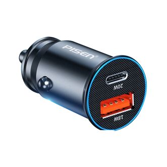 品胜（PISEN) 车载充电器PD20W超级快充双口输出  一拖二车载苹果充电器华为充电器  type-c+usb接口